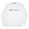 CHAMPION Mens Sweatshirt White XL Online Sale