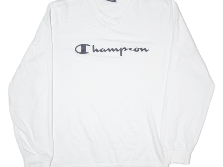 CHAMPION Mens Sweatshirt White XL Online Sale