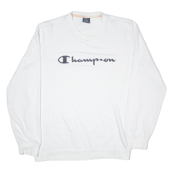 CHAMPION Mens Sweatshirt White XL Online Sale