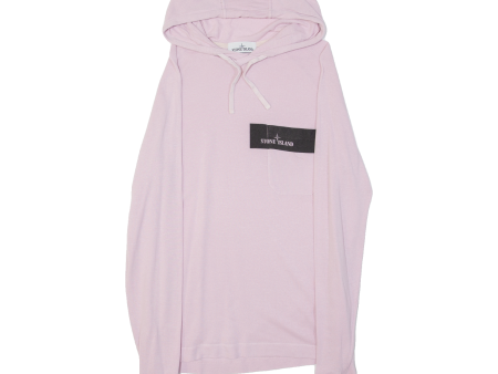 STONE ISLAND Womens Pink Hoodie 90s S Supply