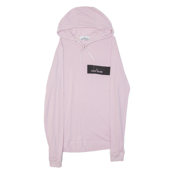 STONE ISLAND Womens Pink Hoodie 90s S Supply