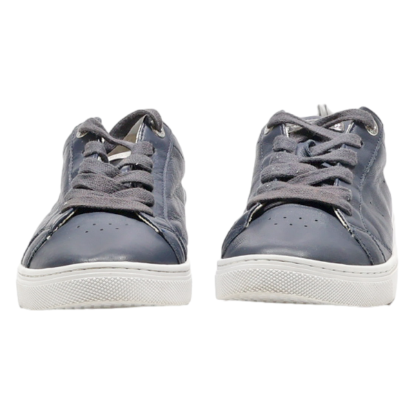 TOMMY HILFIGER Low Top Trainers Blue Leather Womens UK 6 Online