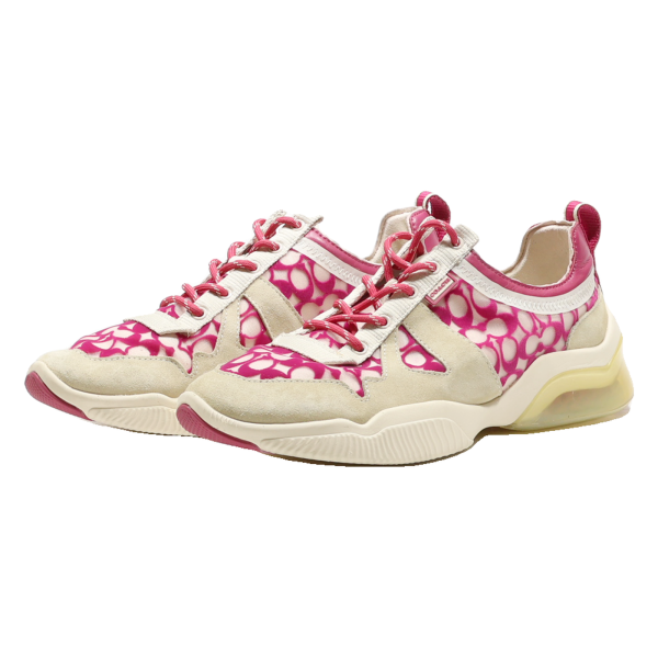 COACH Sneaker Trainers Pink Synthetic Womens UK 9 Sale