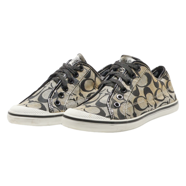 COACH Low Top Trainers Grey Synthetic Womens UK 6 Online Hot Sale