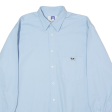 VACA LECHERA Mens Worker Shirt Blue Long Sleeve M Online