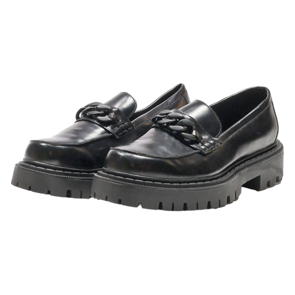 ALDO Platform Shoes Black Leather Womens UK 6 Online Hot Sale