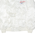 WEST ARK Mens Varsity Jacket Cream Nylon 90s USA 2XL Hot on Sale