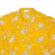 SOMMERMANN Womens Printed Shirt Gold Collared 3 4 Sleeve 90s Floral L Online Hot Sale