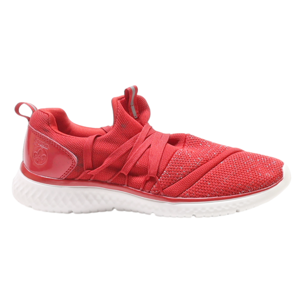 RIEKER Sneaker Trainers Red Synthetic Womens UK 6 For Cheap