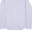 REPLAY Mens Shirt Blue Striped Long Sleeve M Online now