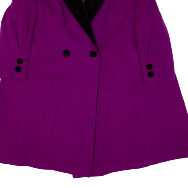 Womens Overcoat Coat Purple Knit Wool UK 14 Online now