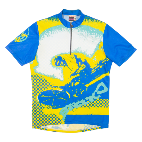 BRIKO Cycling Mens Jersey Blue 1 4 Zip M Discount