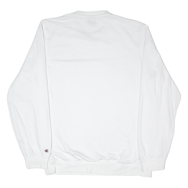 CHAMPION Mens Sweatshirt White XL Online Sale