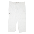 CAMP DAVID Cargo Mens Trousers White Regular Straight W40 L28 Supply