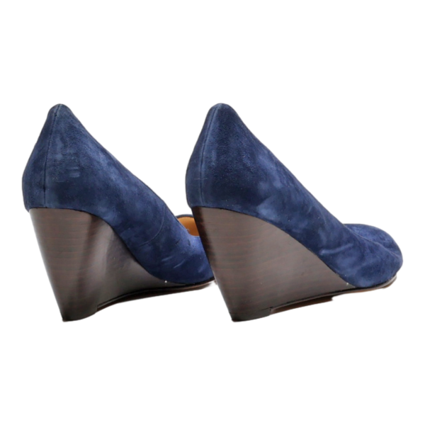 COLE HAAN Wedge Heels Blue Suede Womens UK 5.5 Online now