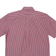 TOMMY HILFIGER Mens Shirt Red Striped M Online Hot Sale