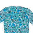 Womens Printed Blouse Blue Floral M For Discount