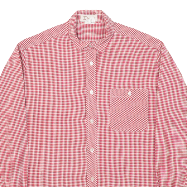 DANY Mens Shirt Red Check Long Sleeve L Online now