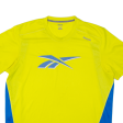 REEBOK Mens T-Shirt Yellow XL For Cheap