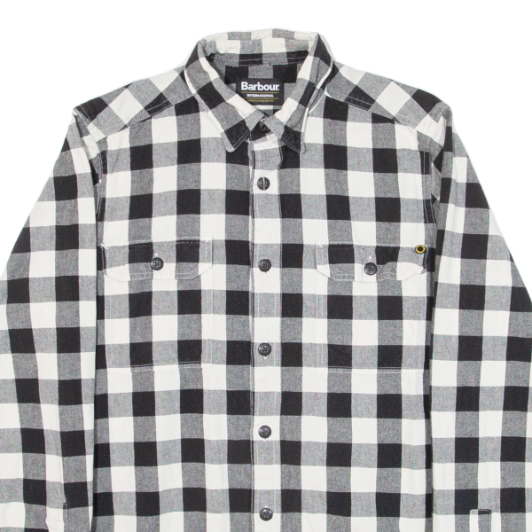 BARBOUR Mens Shirt Black Check Long Sleeve S Online Hot Sale