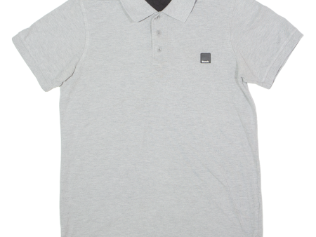 BENCH Mens Polo Shirt Grey L on Sale