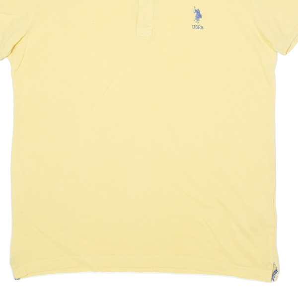 US POLO ASSN Mens Polo Shirt Yellow S Online now