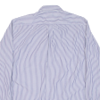 TOMMY HILFIGER Mens Shirt Blue Striped Long Sleeve L For Sale