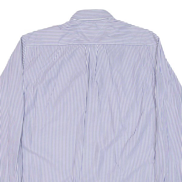 TOMMY HILFIGER Mens Shirt Blue Striped Long Sleeve L For Sale