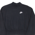 NIKE Cropped Womens Sweatshirt Black XS on Sale