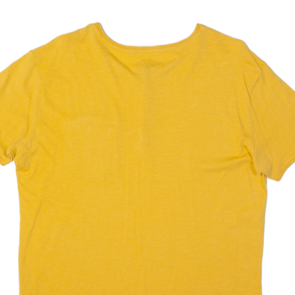 SUNSHINE DAY Mens T-Shirt Yellow L For Cheap