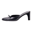 COLE HAAN Mule Heels Black Leather Womens UK 7 For Cheap