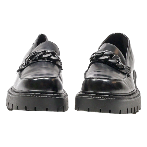 ALDO Platform Shoes Black Leather Womens UK 6 Online Hot Sale