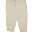 STR Pleated Womens Trousers Beige Relaxed Tapered W24 L25 Hot on Sale