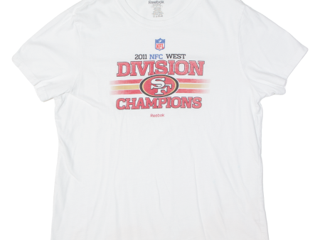 REEBOK NFL San Francisco 49ers Womens T-Shirt White USA L Discount