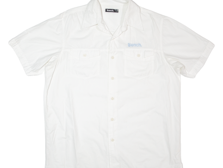 BENCH Mens Plain Shirt White XL Online