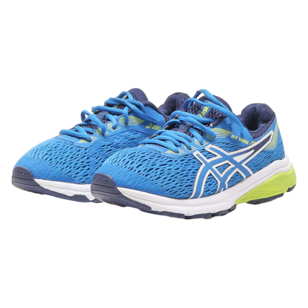 ASICS GT-1000 7 GS Sneaker Trainers Blue Synthetic Womens UK 4 Fashion