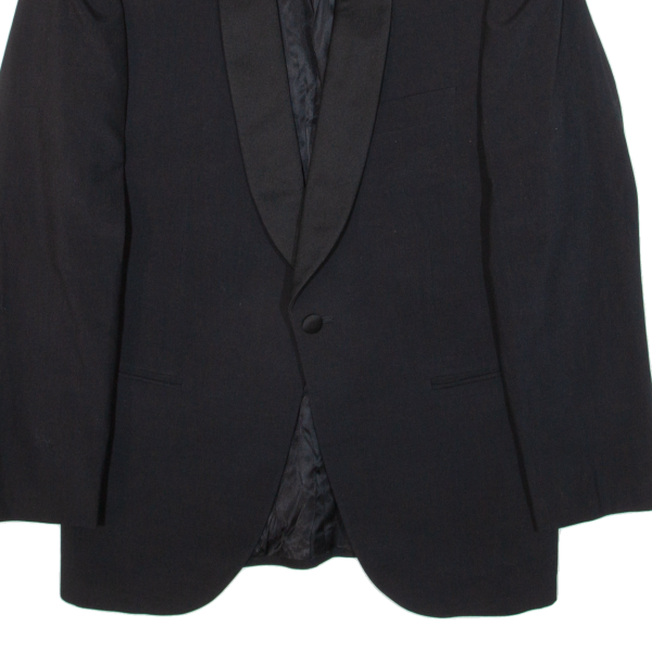 CONCORD Mens Blazer Jacket Black Knit Wool M Fashion