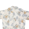 CAMPIA MODA Mens Hawaiian Shirt Cream Floral 2XL For Discount