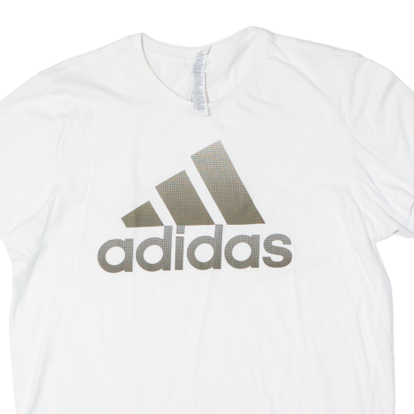 ADIDAS Womens T-Shirt White L Online Hot Sale