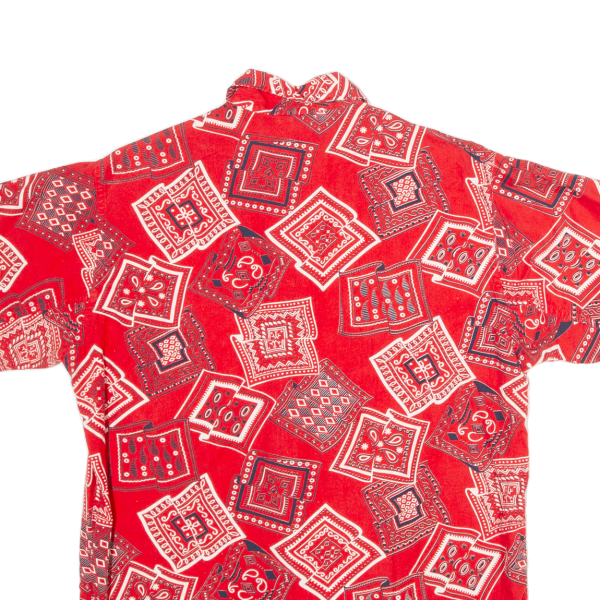 SMARTLY STYLED CASUAL WEAR Mens Shirt Red Crazy Pattern S Online Hot Sale