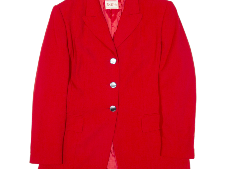 BETTY BARDAY Womens Blazer Jacket Red Wool 90s UK 12 For Sale