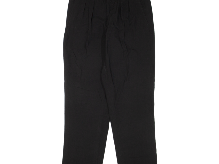 RITEX Pleated Mens Trousers Black Regular Straight W28 L28 on Sale