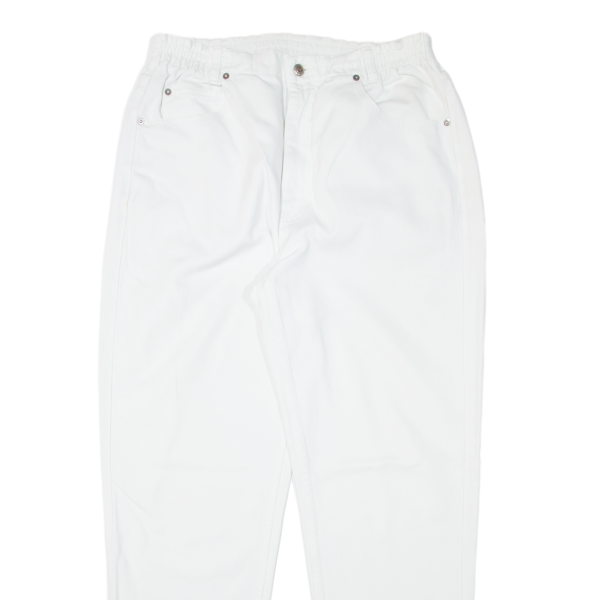 TEDDY S Womens Trousers White Regular Mom W30 L29 Sale