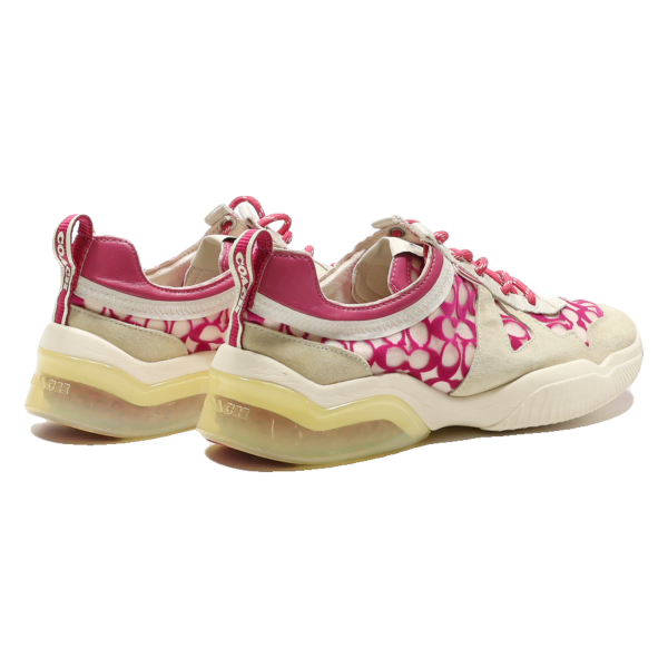 COACH Sneaker Trainers Pink Synthetic Womens UK 9 Sale