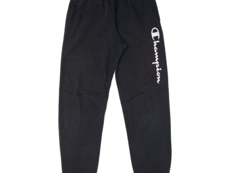 CHAMPION Boys Joggers Black Tapered XL W26 L28 Fashion