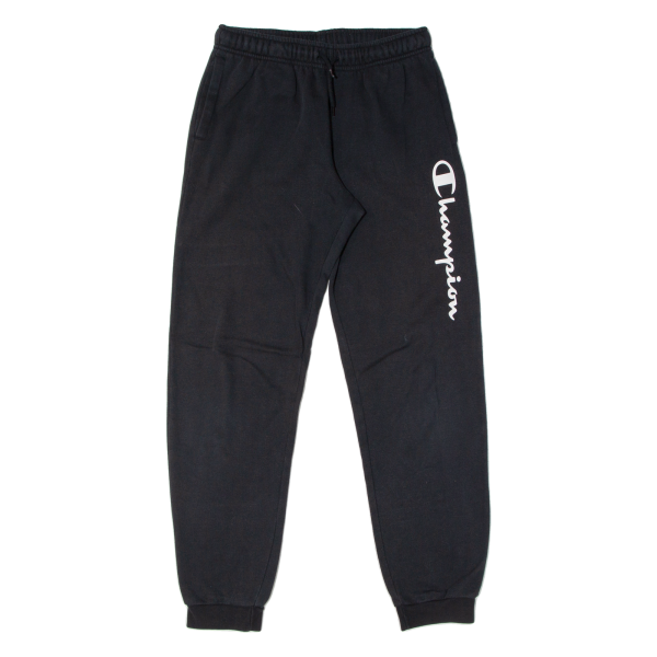 CHAMPION Boys Joggers Black Tapered XL W26 L28 Fashion