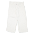 S MAX MARA Crop Womens Trousers White Relaxed Straight W28 L24 Fashion