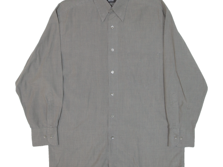 HUGO BOSS Mens Plain Shirt Grey Long Sleeve M on Sale