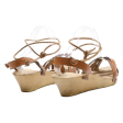 Strappy Heels Beige Leather Womens UK 6 Online