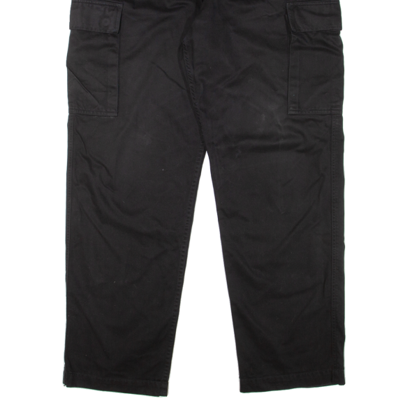 TRAILER Cargo Mens Trousers Black Regular Tapered W38 L32 Online